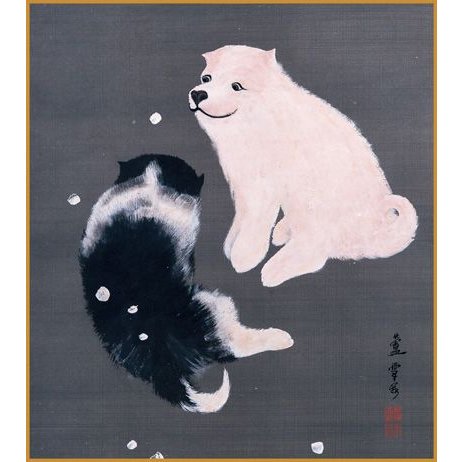 Snowfall Dog Illustration - TSNR1