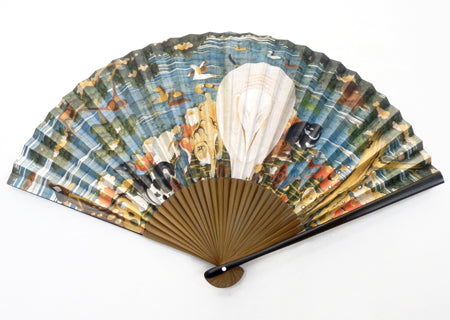 Jakuchu Ito's Jukachoju-zu Byobu Men's folding fan