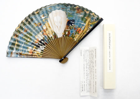 Jakuchu Ito's Jukachoju-zu Byobu Men's folding fan